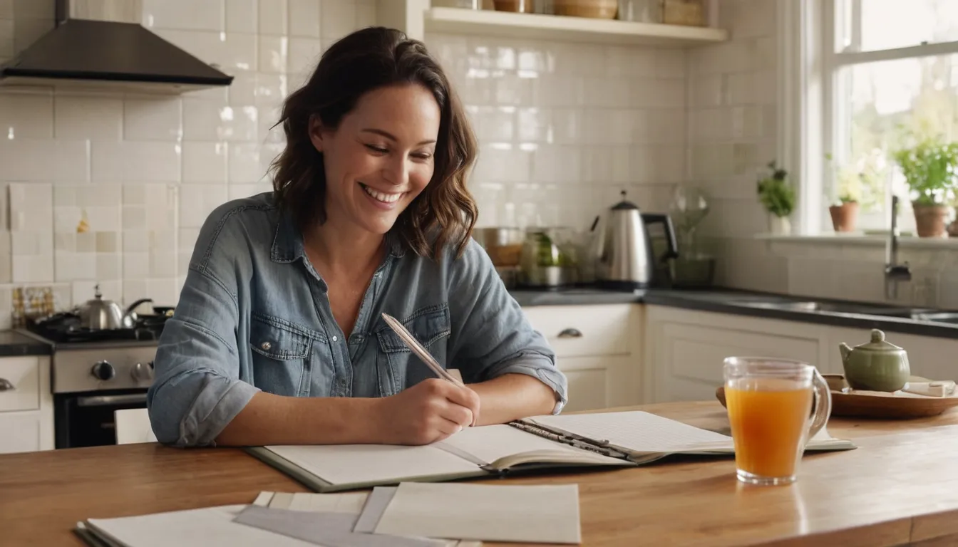 A homeowner reviewing remodel plans at the kitchen table